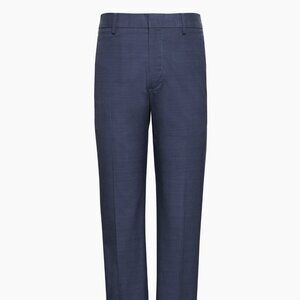 Banana Republic Non-Iron Stretch Cotton Dress Pant size 29/30 Navy Plaid. NWT